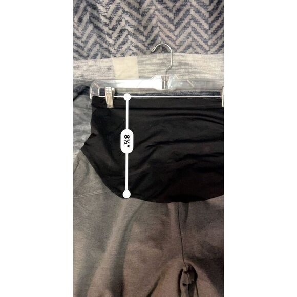 NWT Time & Tru Maternity Leggings, Size Large, Gray & Black - Picture 8 of 8
